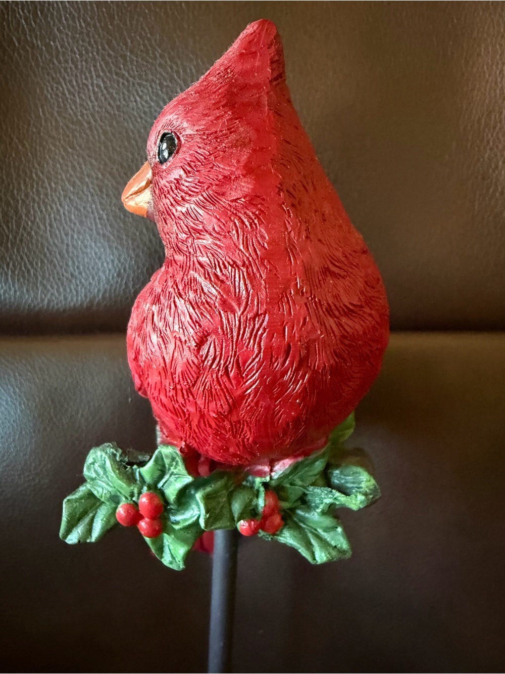 Red Cardinal Bird Decorative Perch 11”x2”-Stylish Table Accent NWT Retail $27.95 - Picture 7 of 8